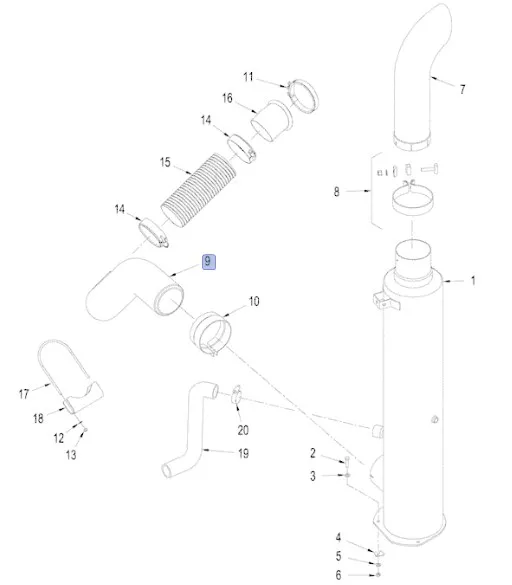 87618179 - Выпускная труба