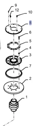 87644215 - Диск защитный сочленения рамы T9.615/St.